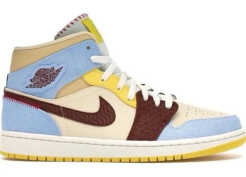 JORDAN 1 MID SE FEARLESS MAISON CHATEAU ROUGE