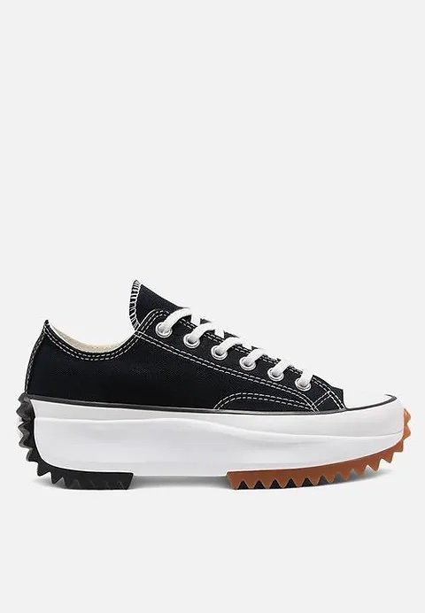 Run Star Hike Canvas Platform Low Top Black